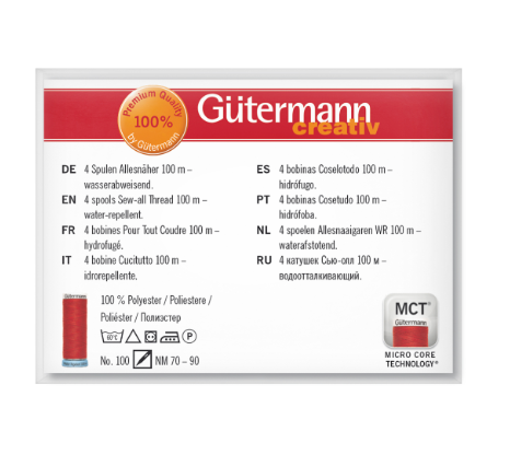 Gutermann Water Repellent Sew-All Thread Set – 4 x 100m Reels