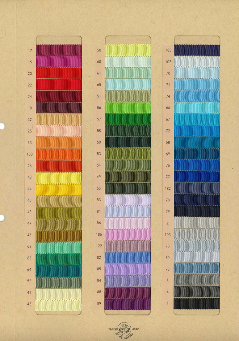 Marushin Rose Brand Recycled Polyester Grosgrain Ribbon 6055 - Sand Beige-32