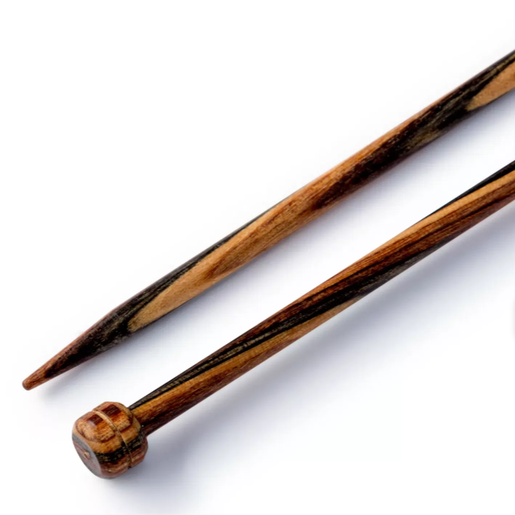 SALE Pym Single-pointed knitting needles, natural, 35cm