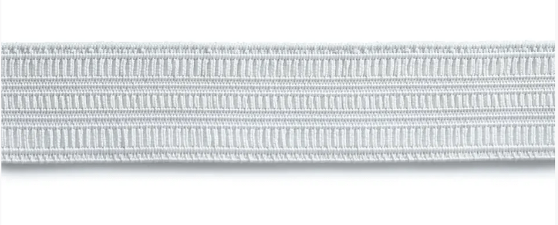 Standard elastic, 12mm, black or white, 2m - Galedi Pins