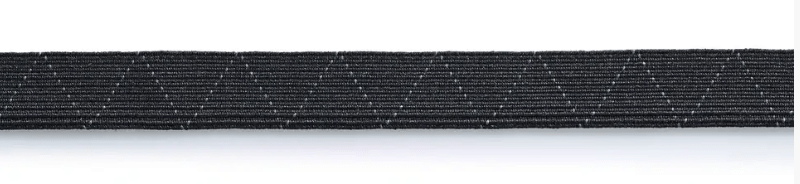 Standard elastic, 12mm, black or white, 2m - Galedi Pins