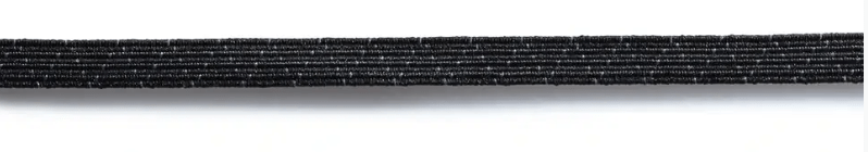 Standard elastic, 7mm, black or white, 5m - Galedi Pins