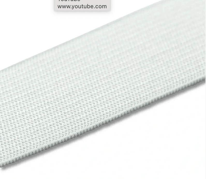 Elastic tape, soft, 25mm, black or white, 1m - Galedi Pins