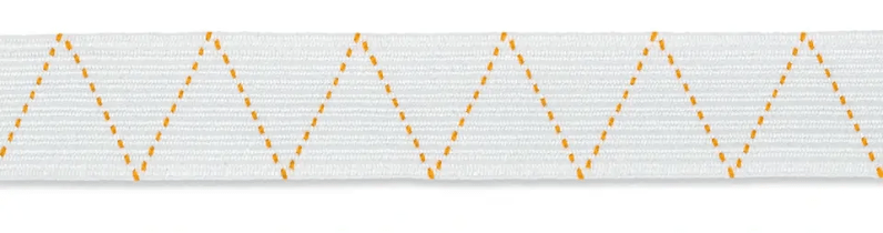 Standard elastic, 20mm, black or white, 1m - Galedi Pins