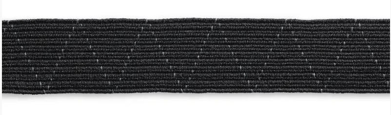 Standard elastic, 25mm, black or white, 1m - Galedi Pins