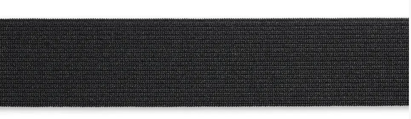 Elastic tape, soft, 30mm, white or black, 1m - Galedi Pins