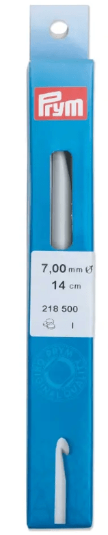 Wool crochet hook without handle 14cm, 6.00/7.00/8.00/9.00 mm, Grey - Galedi Pins