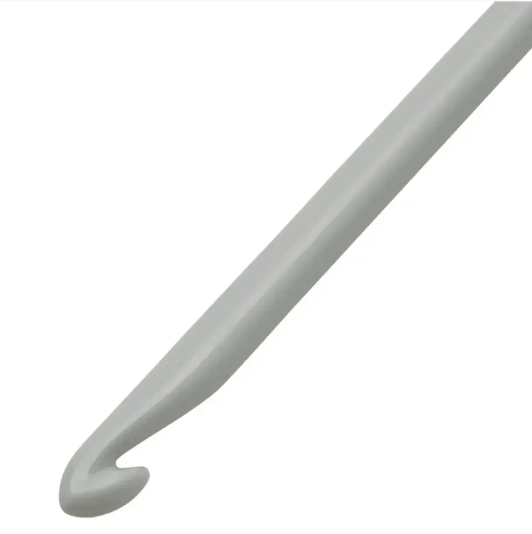 Wool crochet hook without handle 14cm, 6.00/7.00/8.00/9.00 mm, Grey - Galedi Pins