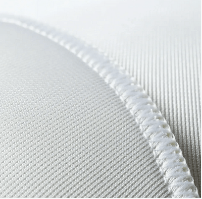 White push-up bra pads made of polyamide with visible stitching.