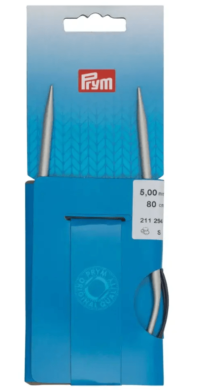 Circular knitting needles, aluminium, grey - Galedi Pins