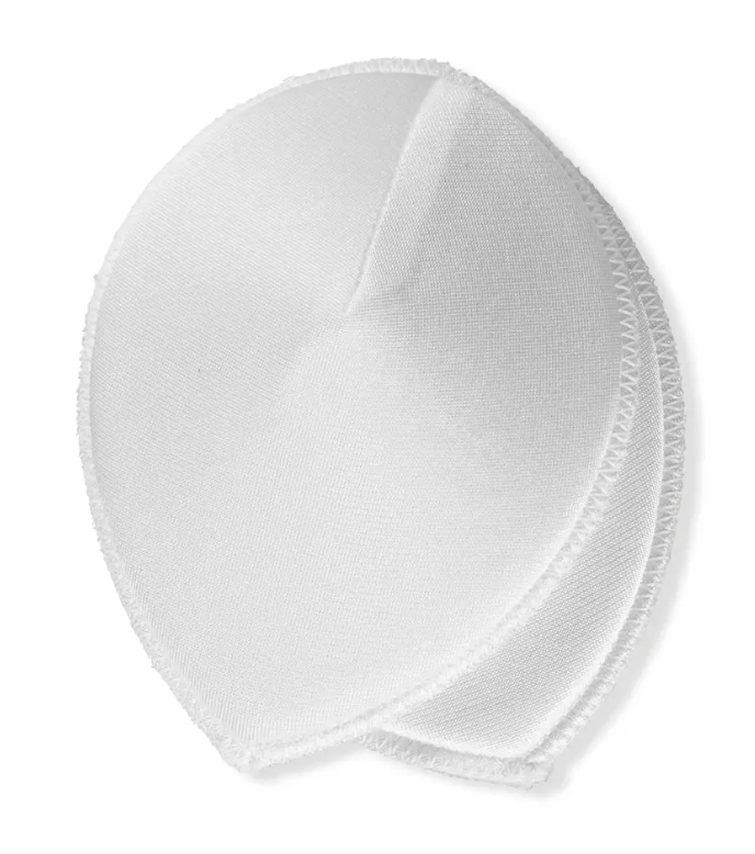 White polyamide bra pads for shaping and support.