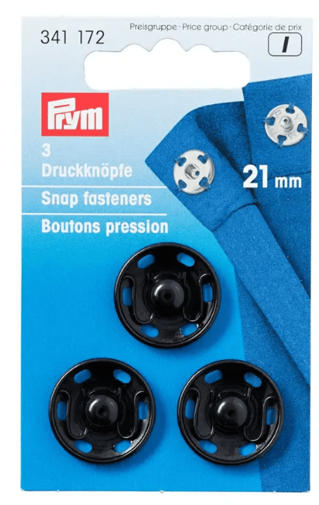 Snap fasteners, 21mm, 3pc - Galedi Pins