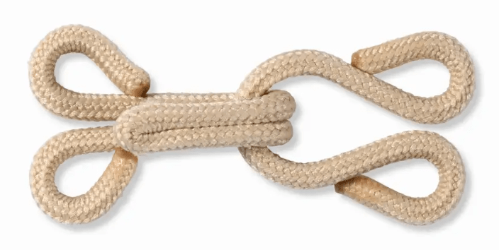 Fur hooks and eyes mild steel, 3pc - Galedi Pins