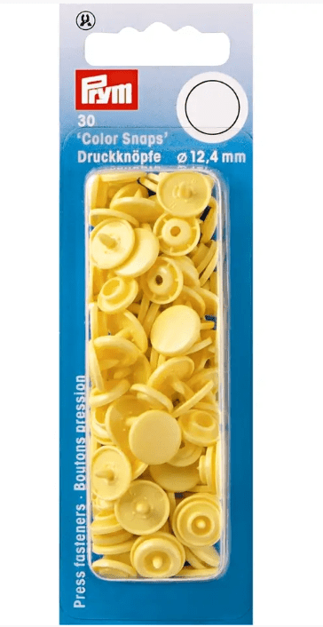 Non - sew press fasteners, Colour Snaps, round, 12.4mm - Galedi Pins
