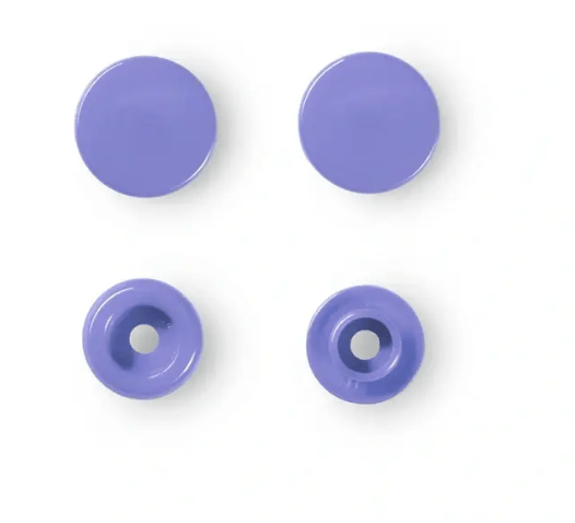 Non - sew press fasteners, Colour Snaps, round, 12.4mm - Galedi Pins