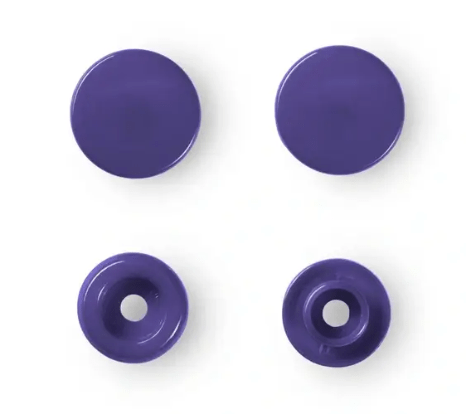 Non - sew press fasteners, Colour Snaps, round, 12.4mm - Galedi Pins