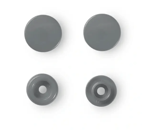 Non - sew press fasteners, Colour Snaps, round, 12.4mm - Galedi Pins