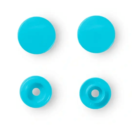 Non - sew press fasteners, Colour Snaps, round, 12.4mm - Galedi Pins