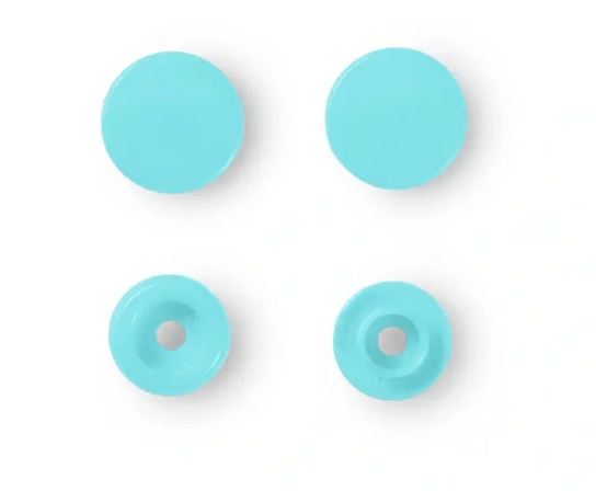 Non - sew press fasteners, Colour Snaps, round, 12.4mm - Galedi Pins