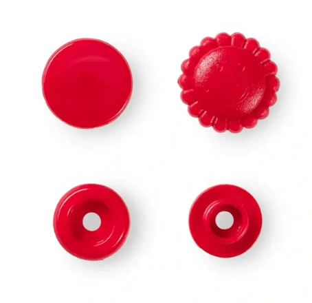 Non - sew press fasteners, Colour Snaps, 13.6mm, flower - Galedi Pins