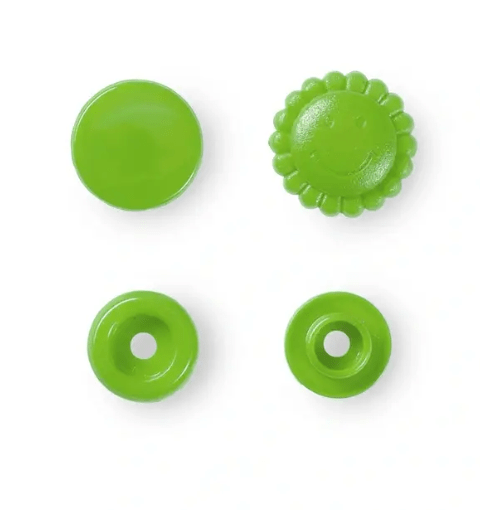 Non - sew press fasteners, Colour Snaps, 13.6mm, flower - Galedi Pins