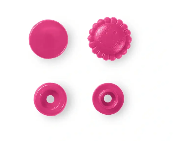 Non - sew press fasteners, Colour Snaps, 13.6mm, flower - Galedi Pins