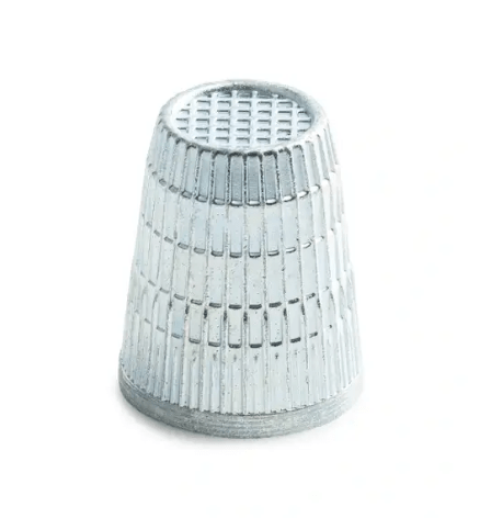 Thimble with anti - slip edge, silver - coloured, items - Galedi Pins