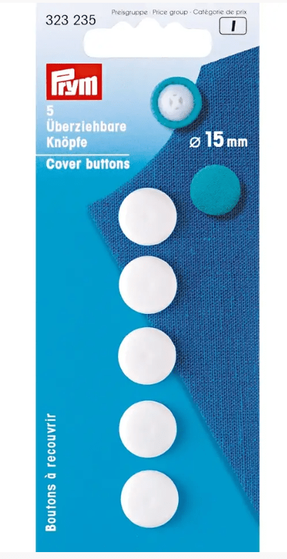 Cover buttons, white - Galedi Pins