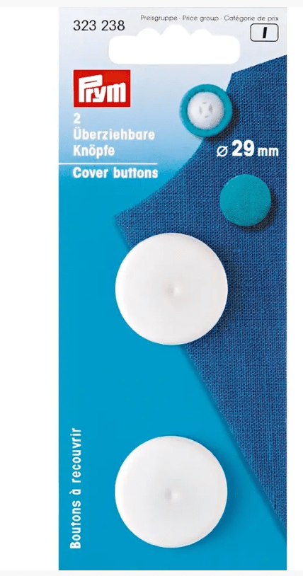 Cover buttons, white - Galedi Pins