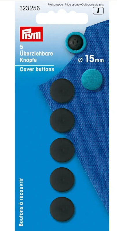 Cover buttons, black - Galedi Pins