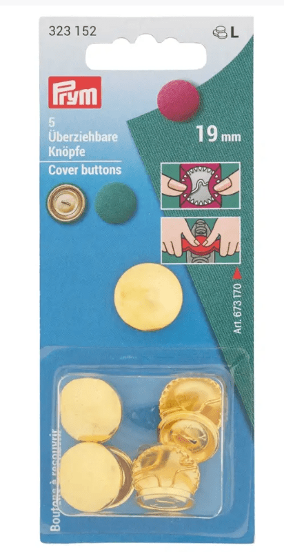 Cover buttons, gold coloured - Galedi Pins