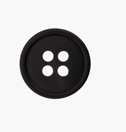 Polyester Four - Hole Button 12mm - Galedi Pins
