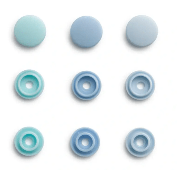 Color Snaps, assorted colours, 9mm - Galedi Pins