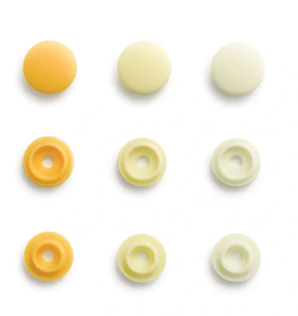 Color Snaps, assorted colours, 9mm - Galedi Pins