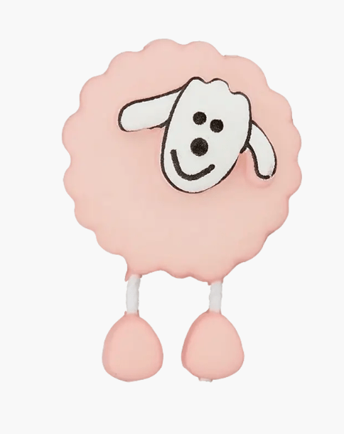 Polyester button Sheep 18mm - Galedi Pins
