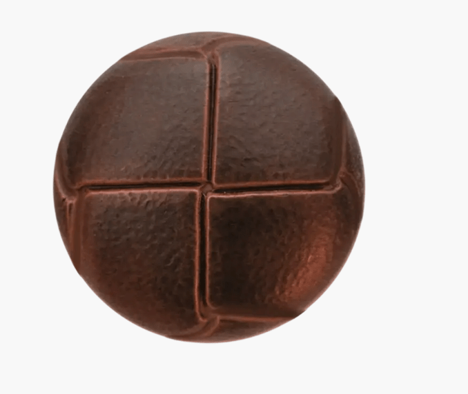 Imitation leather button shank 25mm - Galedi Pins