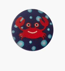 Polyester 2 - hole button 12mm, multicolor - Galedi Pins