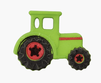 Polyester button Tractor 23mm - Galedi Pins