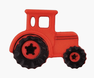 Polyester button Tractor 23mm - Galedi Pins