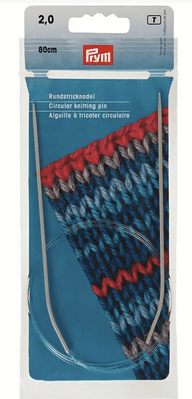 Circular knitting needles, aluminium, grey - Galedi Pins