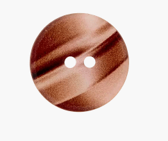 Polyester button 2 - holes, 18mm - Galedi Pins