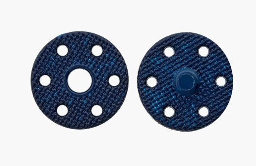 Polyester snap button, recycled, 15mm - Galedi Pins