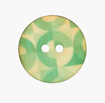 Polyester button 2 - holes, 28mm, Circle - Galedi Pins
