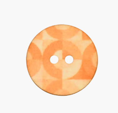 Polyester button 2 - holes, 28mm, Circle - Galedi Pins