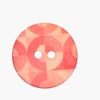 Polyester button 2 - holes, 28mm, Circle - Galedi Pins