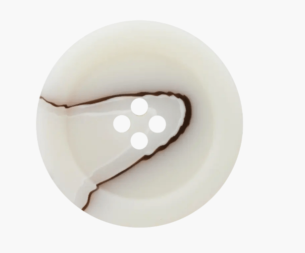 Polyester button 4 - holes, 18mm - Galedi Pins