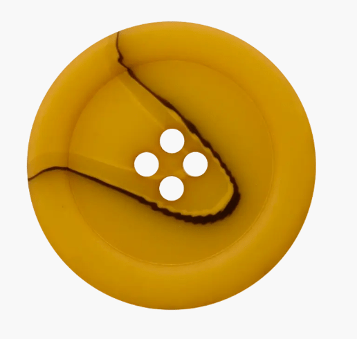 Polyester button 4 - holes, 18mm - Galedi Pins