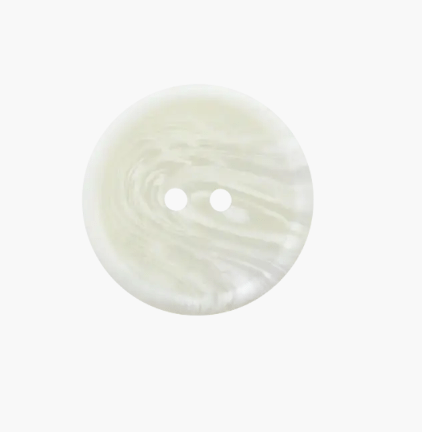 Polyester button 2 - holes, with grain, 25mm - Galedi Pins