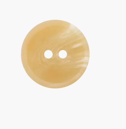 Polyester button 2 - holes, with grain, 25mm - Galedi Pins