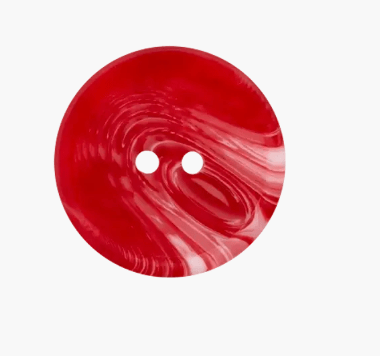 Polyester button 2 - holes, with grain, 25mm - Galedi Pins